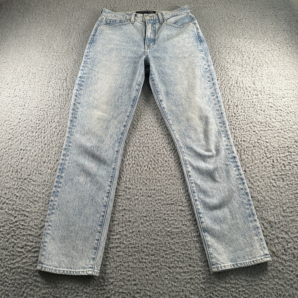 Veronica Beard Jeans Womens 27 Alenah Slim Straight High Rise Light Blue Denim